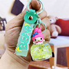 Cartoon acrylic keychain, oil for swimming, cute pendant, bag accessory