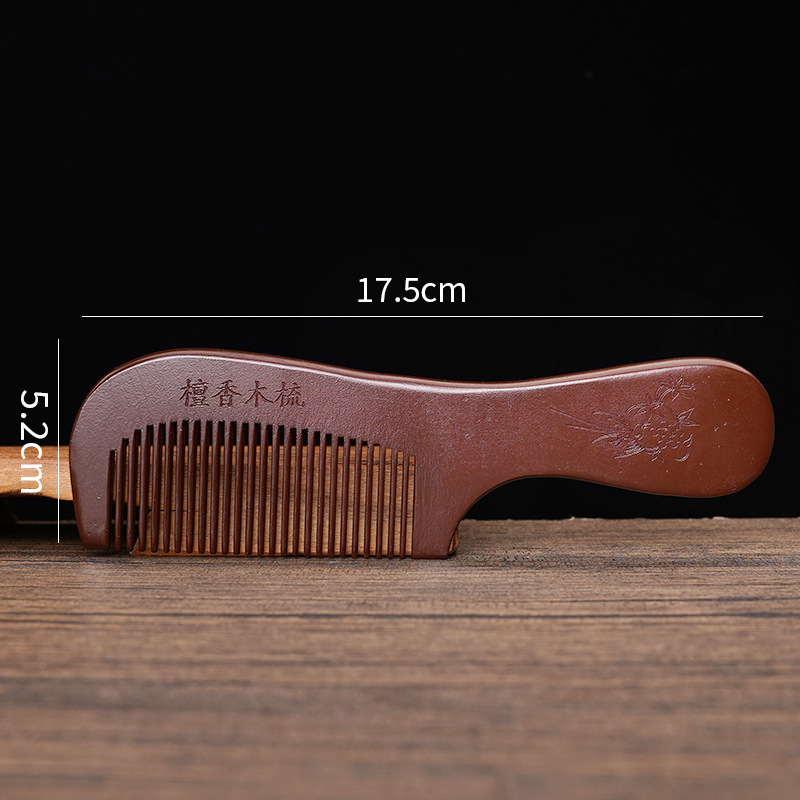 桃の木の櫛ロングハンドル細歯ストレートヘアコーム木製櫛ギフト桃の木の櫛ポータブル初年度ギフト木製櫛彫刻ロゴ輸出|undefined