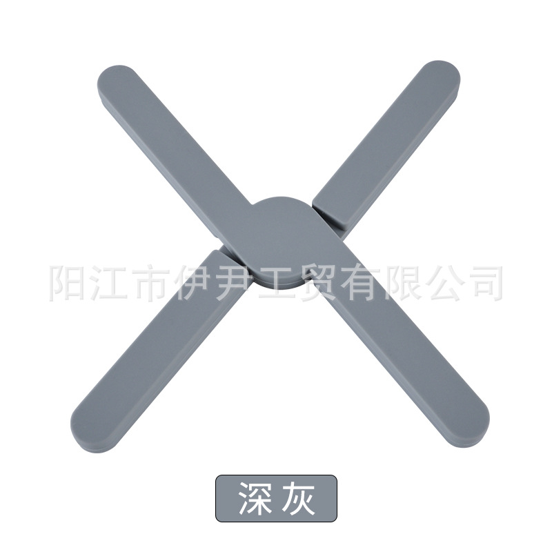 Utensilios de cocina de silicona engrosada Cruz plegable estera de aislamiento térmico estera de la olla estera platillo montaña estera de mesa estera vajilla