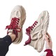 2024 new spring trendy brand sports and leisure high-end feeling Hong Kong style thick soles increase height, dad trendy shoes for men