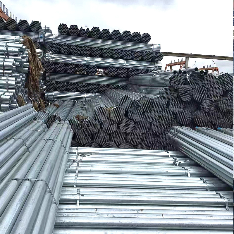 云南钢材厂家直销镀锌管搭棚支架dn40*3.5铁管激光切割消防工程用