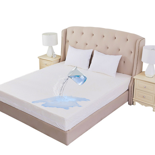 Amazon Cross-border 100% Polyester Knitted Waterproof Bedding Mattress Protector Zipper 3D Full Cover Bed Sheet Bed Cover 