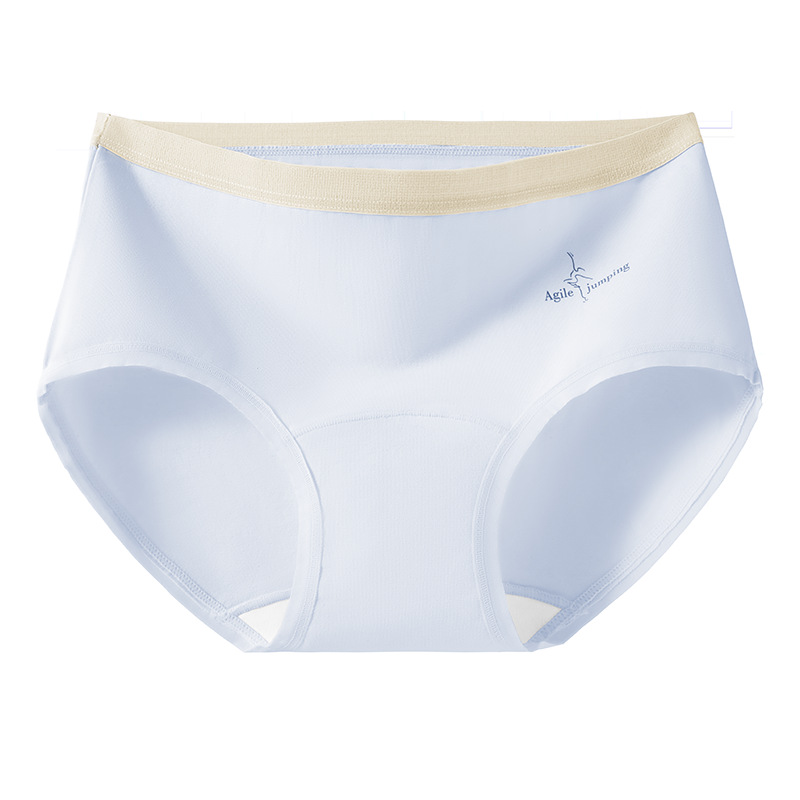 Una categoría de ropa interior de color de contraste de algodón puro entrepierna larga sin costuras, transpirable y cómoda entrepierna deportiva de algodón puro 10A entrepierna antibacteriana ropa interior de mujer