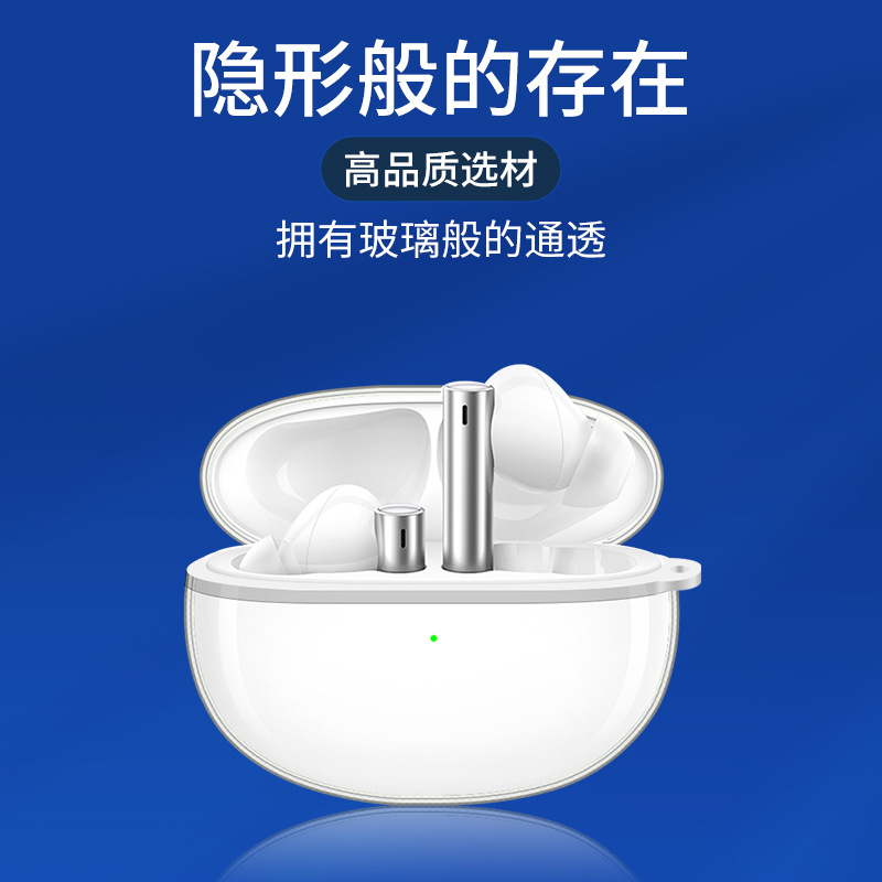 Adecuado para realme buds air3, funda para auriculares, funda protectora Bluetooth, carcasa suave transparente de TPU, patrón de impresión en color