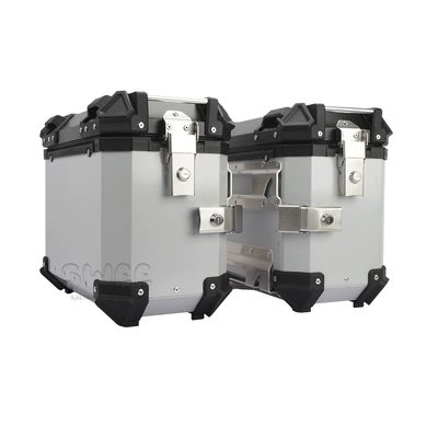 quick release three boxes, Motorcycle trunk - 35l-side-box-silver