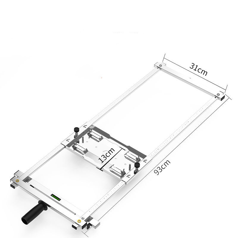 Máquina de corte Tabla de cortar Máquina de mármol de 4 pulgadas Sierra de jardín eléctrica portátil Placa inferior Tablero de carpintería Modificación con escala Herramienta de marco de posicionamiento