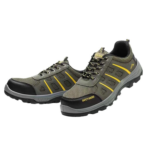 Steel Toe Anti-impact and Puncture Resistant Safety Shoes Low Cut Steel Sole Work Boots for Men Wholesale Construction Site Shoes 
