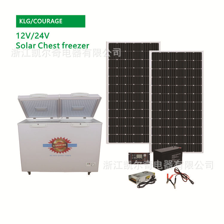 Solar Freezer 300L Dc Freezer Household Horizontal Freezer Top Door Freezer