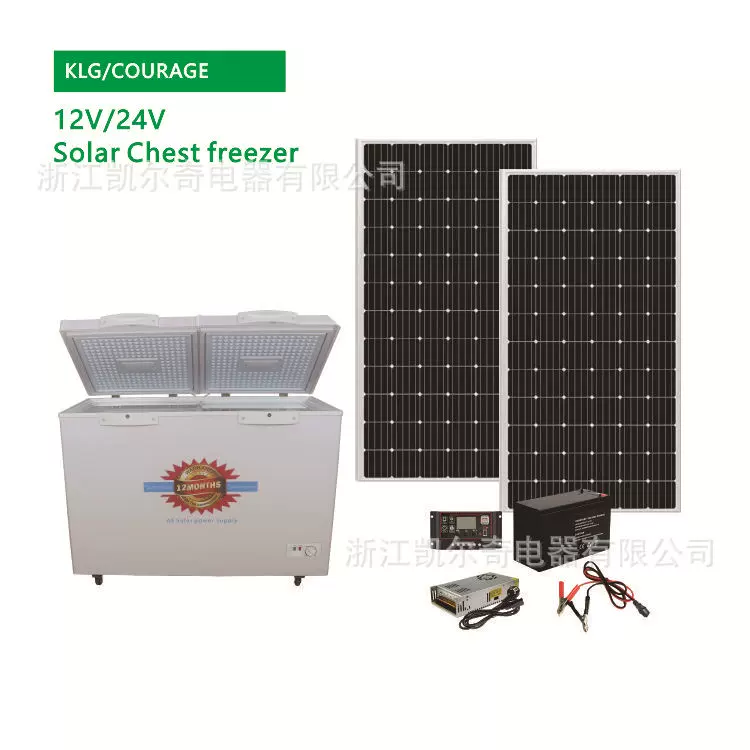 Solar Freezer 300L 直流冷柜 家用 卧式冷柜  顶开门冰柜