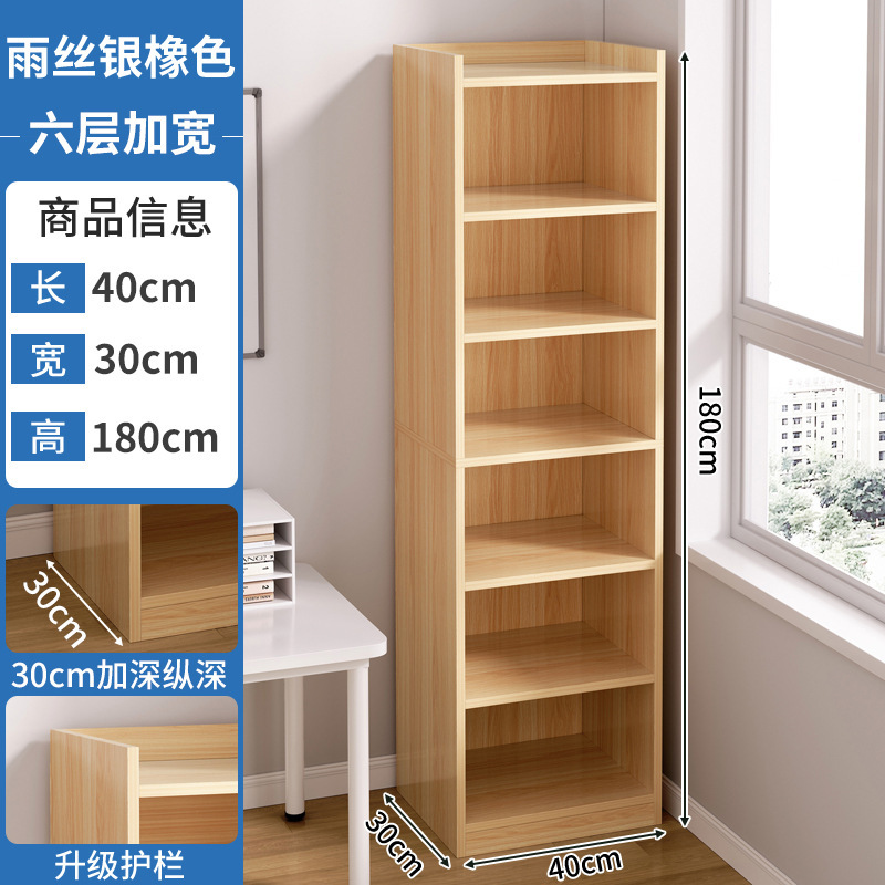 Estantería para sala de estar, estante de almacenamiento simple para el hogar, armario de almacenamiento combinado de pie, librero pequeño para espacios estrechos, almacenamiento de esquina de pared. image 43