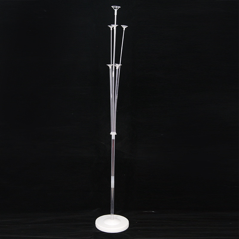 Mesa de columna de globo flotante piezas flotantes conjunto de árbol de globo de plástico transparente guía base de soporte de globo de alta calidad