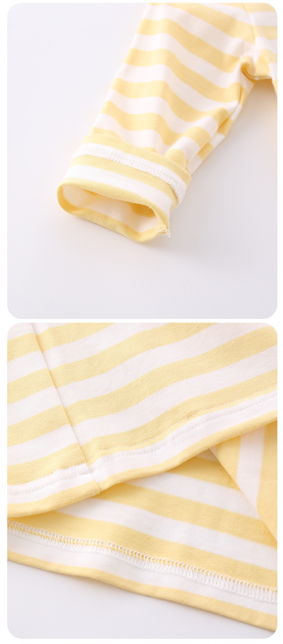 Ensemble deux pièces pour bébé t-shirt rayé et salopette_voghion.com