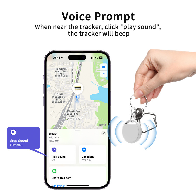 MFI-zertifiziertes GPS-Gerät AirTag Alternative