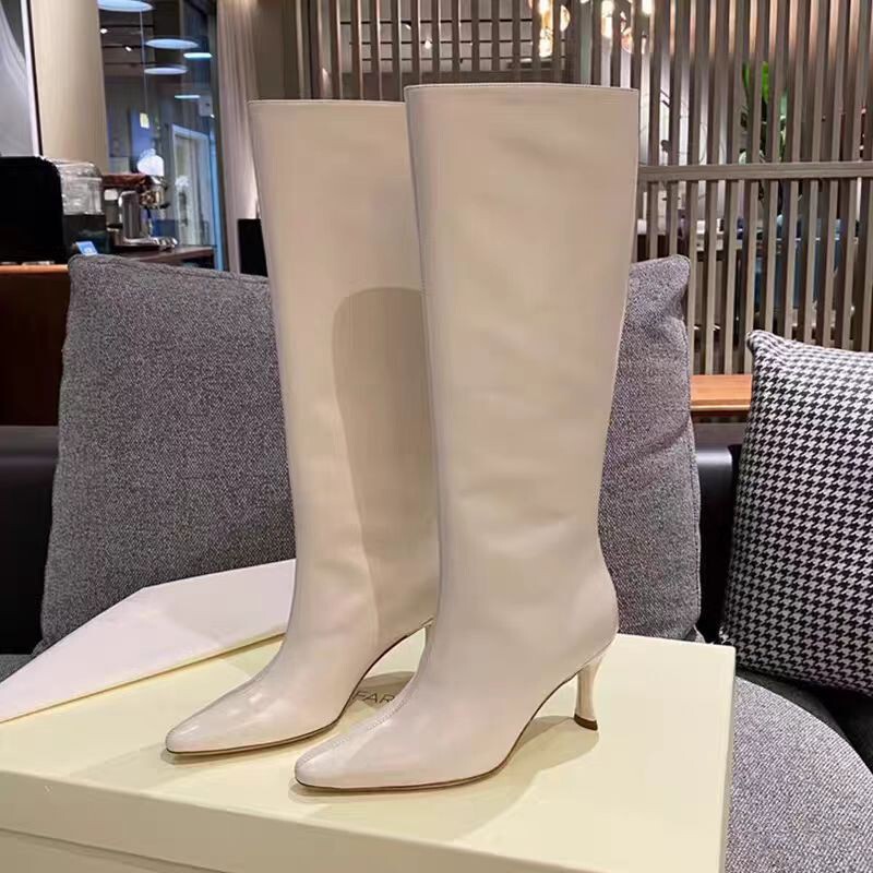 Chengdu Women's Shoes Large Size 35-45 New Foreign Trade Model That Makes Legs Look Longer, Pointed Toe High Elastic Boots with Super High Heels 3-5cm Stiletto Heels Chengdu Women's Shoes Large Size 35-45 New Foreign Trade Model That Makes Legs Look Longer, Pointed Toe High Elastic Boots with Super High Heels 3-5cm Stiletto Heels