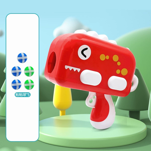 Red dinosaur ball gun (5 balls)