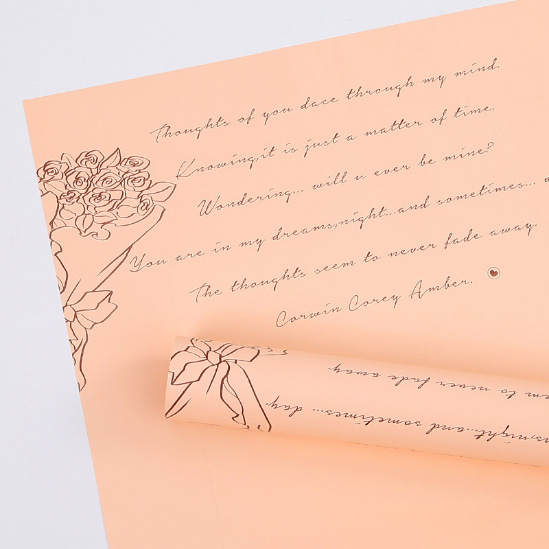 프랑스 로맨스-크림 샴페인 20 장/가방; 58cm * 58cm