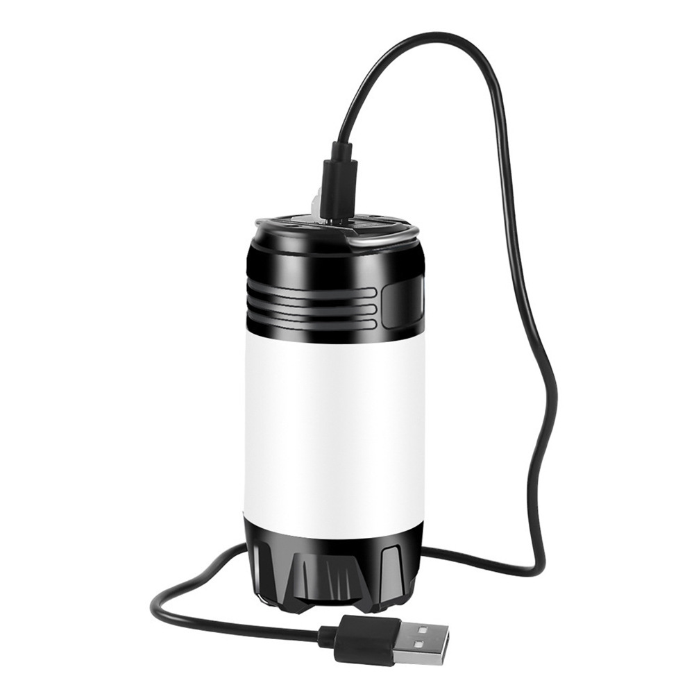 Nuevo rescate de emergencia al aire libre multifuncional camping luz USB recargable camping luz de largo alcance linterna de luz fuerte