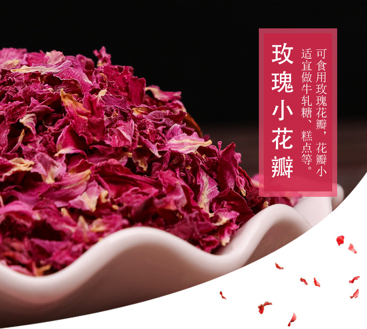 Rose Petals (Rosa rugosa) — Dried Edible Pingyin Rose Petals for Tea, Bath & Foot Soak overview