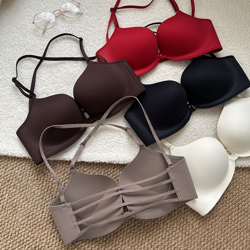 Beautiful Back Bra All-In-One for Women with Small Bust, Front Closure, Strapless Seamless Bra, 2025 New Popular Model Bra