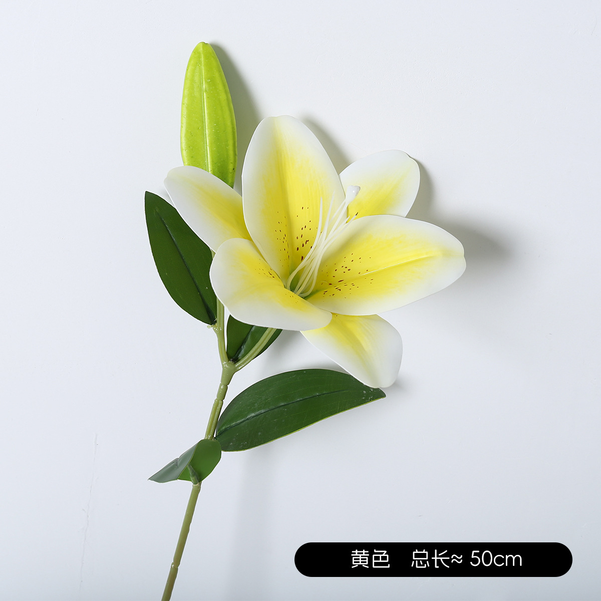 Fabricantes al por mayor boda decoración del hogar flor falsa 1 flor 1 brote mini película de una sola mano 2 lirios de flores artificiales