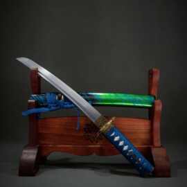 龙泉周匠日本刀东洋胁差短刀居合刀防身小刀外贸wakizashi 未开刃