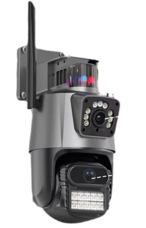 太陽エネルギー屋外防水ガンボール連動両眼hdカメラCamera自動追跡フルカラー暗視事前|undefined