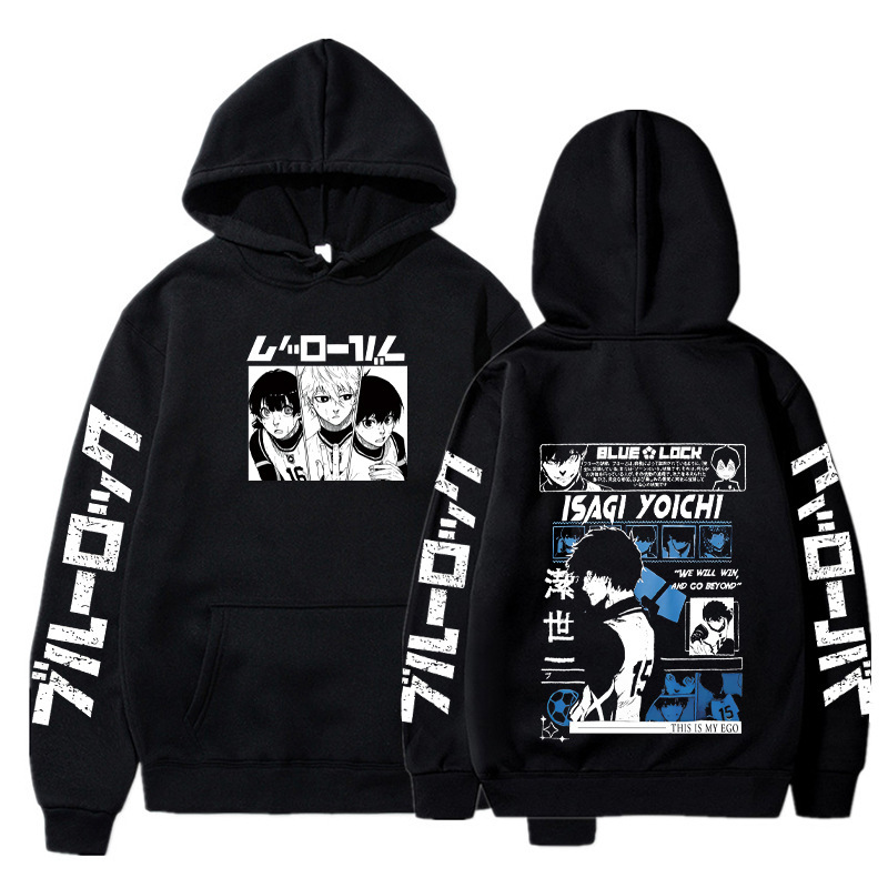 Anime BLUE LOCK Hoodie Fall Winter Long Sleeves Fleece