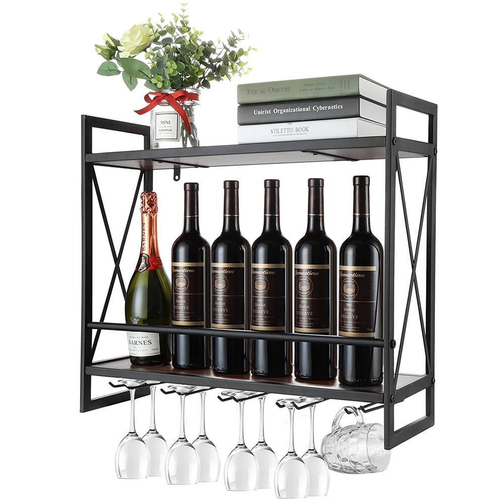 Wine Glass Rack Hanging Upside down Home Restaurant Wall Wine Cabinet Wine Rack Modern Creative Wine Rack Storage Rack Wall Hanging