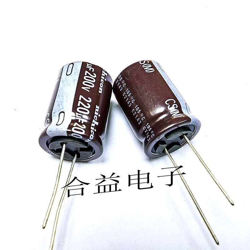 200v220uf 全新 尼吉康nichicon 铝电解电容220uf200v 18×25/30