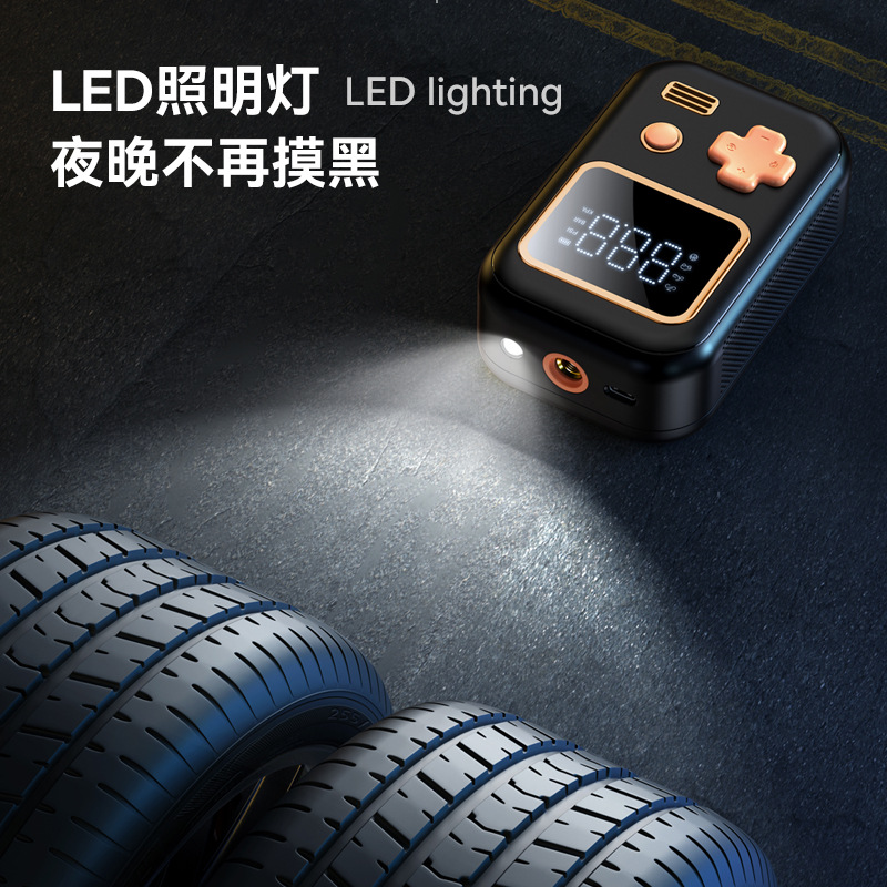 C01 Wireless Car Inflator Multi-functional Handheld Vehicle Inflator Portable Charging Inflator with LOGO