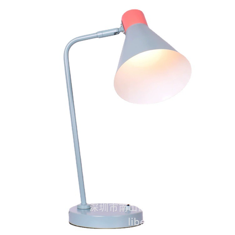 Blue table lamp for hotel for bedroom, reading for bed
