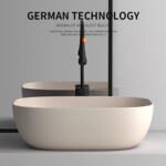 创意个性新款陶瓷台上盆哑光奶油风阳台卫生间椭圆形洗手洗脸盆