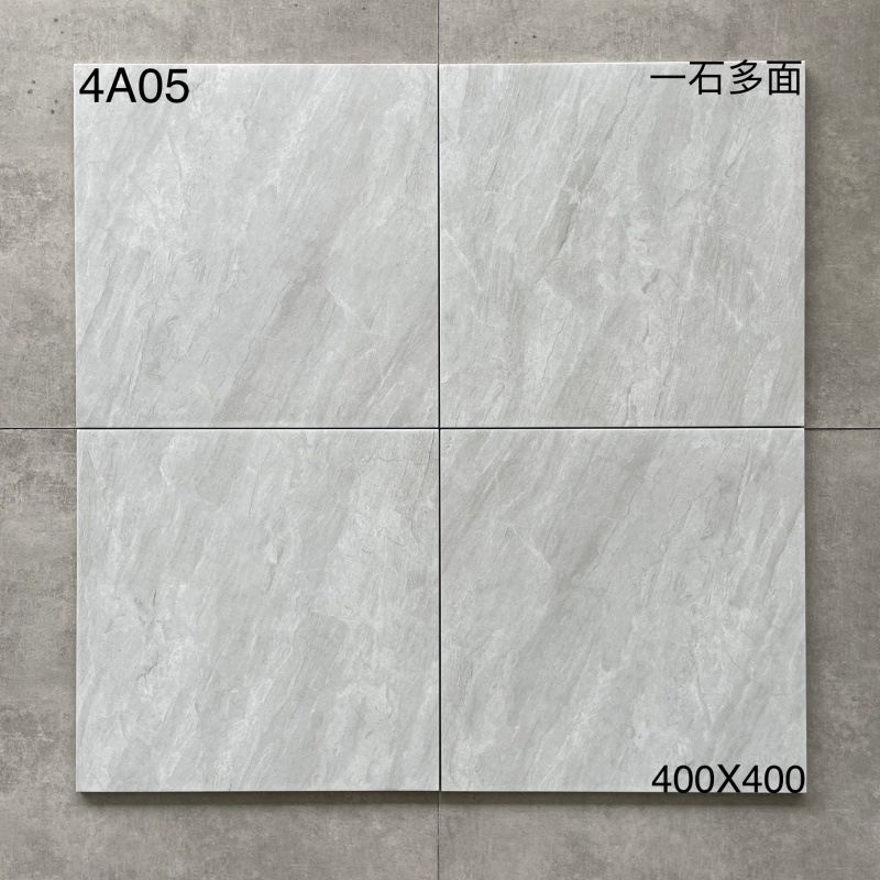 キッチントイレの床タイル400x400滑り止め耐摩耗性床タイルバルコニータイル浴室模造古煉瓦グレー|undefined