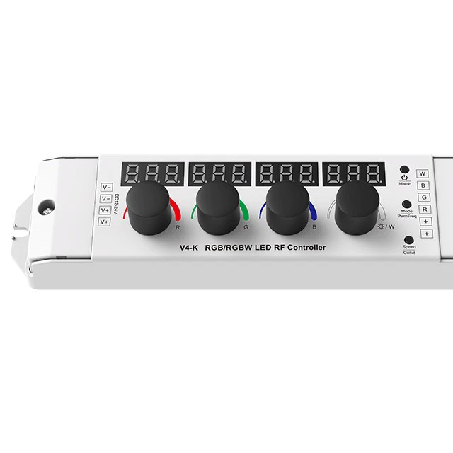12–24V DC 4-канальный *4A RF+ поворотный RGB/RGBW контроллер V4-K