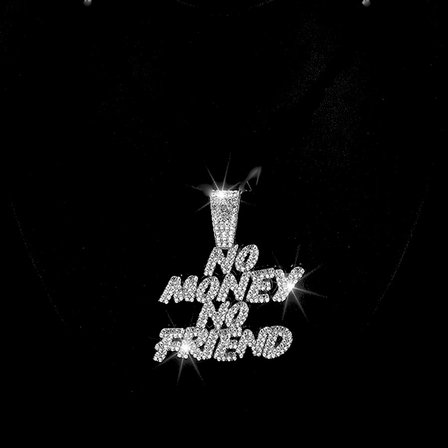 Europa y los Estados Unidos Hip Hop letras de diamante colgante colgante accesorios de moda para hombres cadenas cubanas accesorios de cadena personalizados