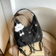Casual Soft Face Large Capacity Butterfly Decoration Shoulder Bag 2024 New Fashion Commuter Backpack Multi-use Tote Bag