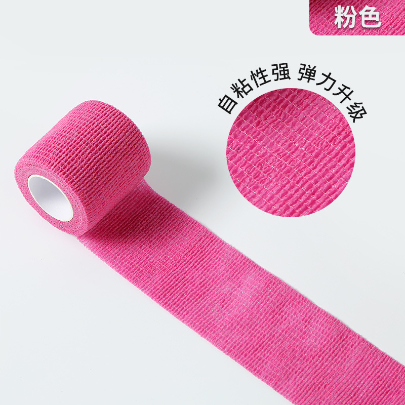 Fábrica al por mayor auto-adhesivo elástico dedo vendaje deportes cinta protectora de uñas no tejida auto-adhesivo dedo protección correa de rodilla