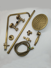 卫浴仿古花洒单头手持淋头全铜欧式电话喷头淋浴配件顶喷通用软管
