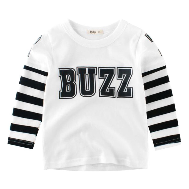 Nueva Moda Otoño 2025, Ropa Infantil, Camiseta para Bebé, Top de Manga Larga para Niño, Venta al Por Mayor