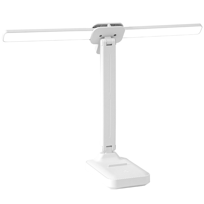 Doble lámpara de escritorio atenuación plegable carga y enchufe doble uso lámpara de noche LED dormitorio de niños lectura lámpara de cabezal de cama al por mayor