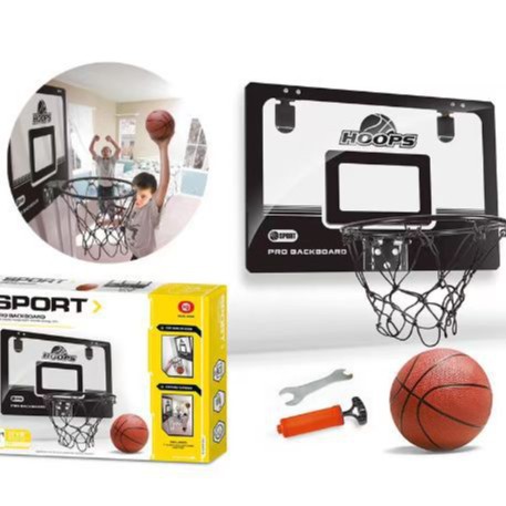 新款挂门篮球板 免打孔透明悬挂迷你小篮板45CM儿童 壁挂式篮球板|ms