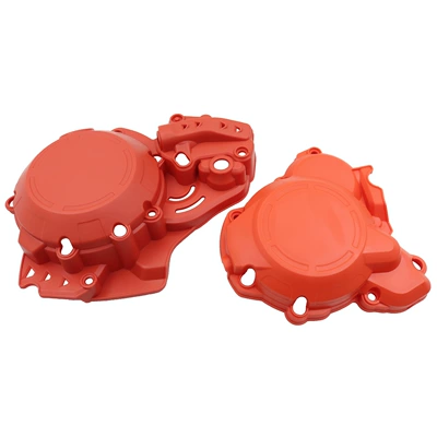 Suitable for 17-21Ktm Exc /Husqvarna2T Engine Left and Right Protective Cover Shell Off-Road Motorcycle Accessories (Motorcycle engine and accessories) - ktm-17-23-two-stroke-integrated-engine-left-right-protection-orange