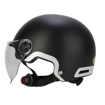 Motosiklet kaskı (dəbilqə) | Cushioning Printed Labor Protection Helmet - matte-black-l