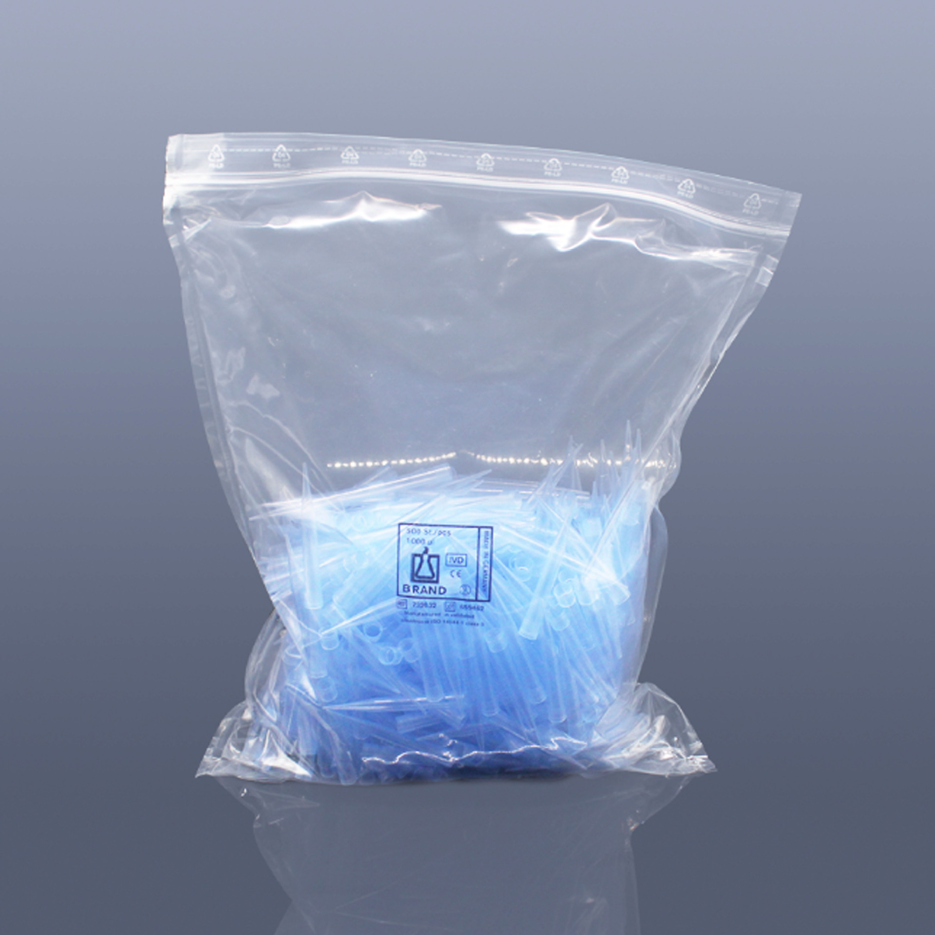 Brand 732032 散装移液器吸头 PP材质 50-1000ul 蓝色 500个/包