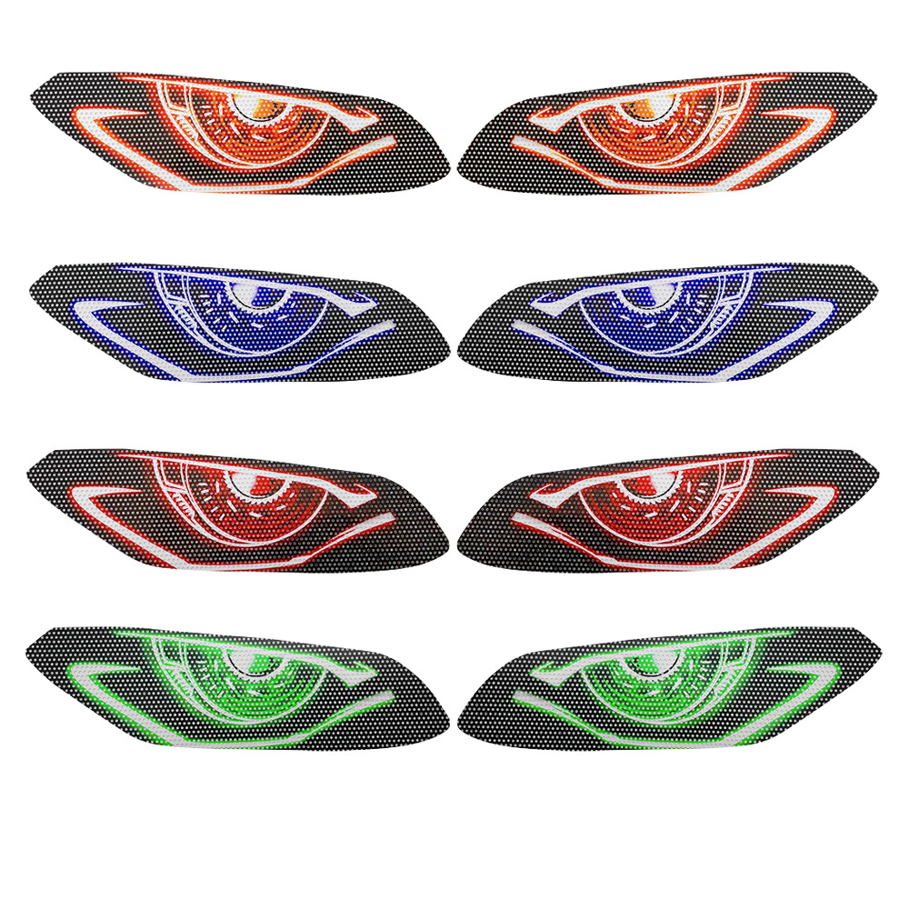 Aplicable a Yamaha YZF R3 19 - 20 años de modificación de lámparas de automóviles, película de adhesión creativa, adhesivo decorativo de protección de faro