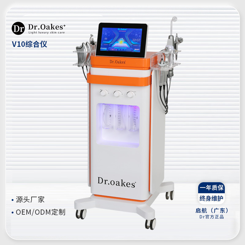 Equipo de belleza multifunción V10 de burbujas grandes 15 en 1 introducción de agua limpieza e hidratación salón de belleza de comercio exterior manejo de la piel