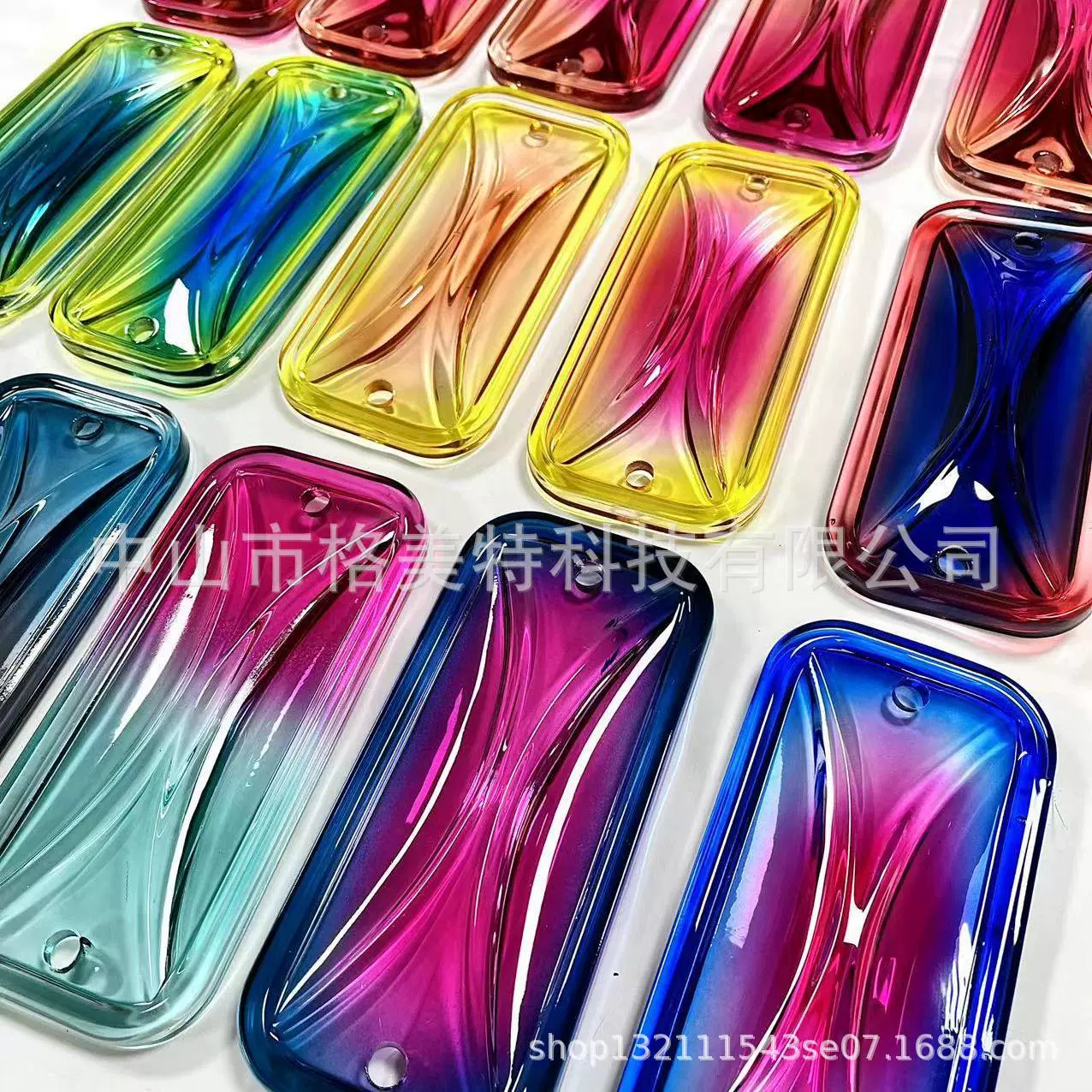 Оптовый красочный экран висит стекло Мода сочетание хрустального стекла 173x80x15mm большой запас