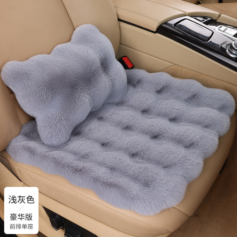 車のクッション冬の泡ウサギのぬいぐるみのクッションの3つのセットの全車のシートの車載のクッション|undefined