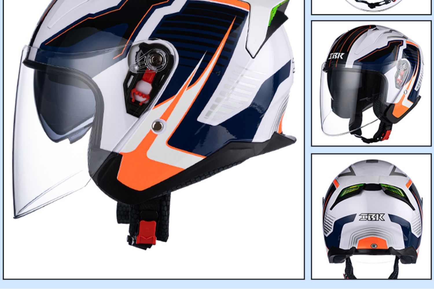Motorcycle Helmet Men's Half Helmet Winter Bluetooth Full Helmet
