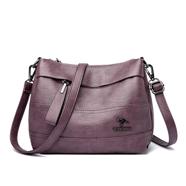 Women's Commuting Bag 2024 New Korean Style Bag Women's Large Capacity Crossbody Bag Single Shoulder Solid Color Women's Bag Urban Simple
